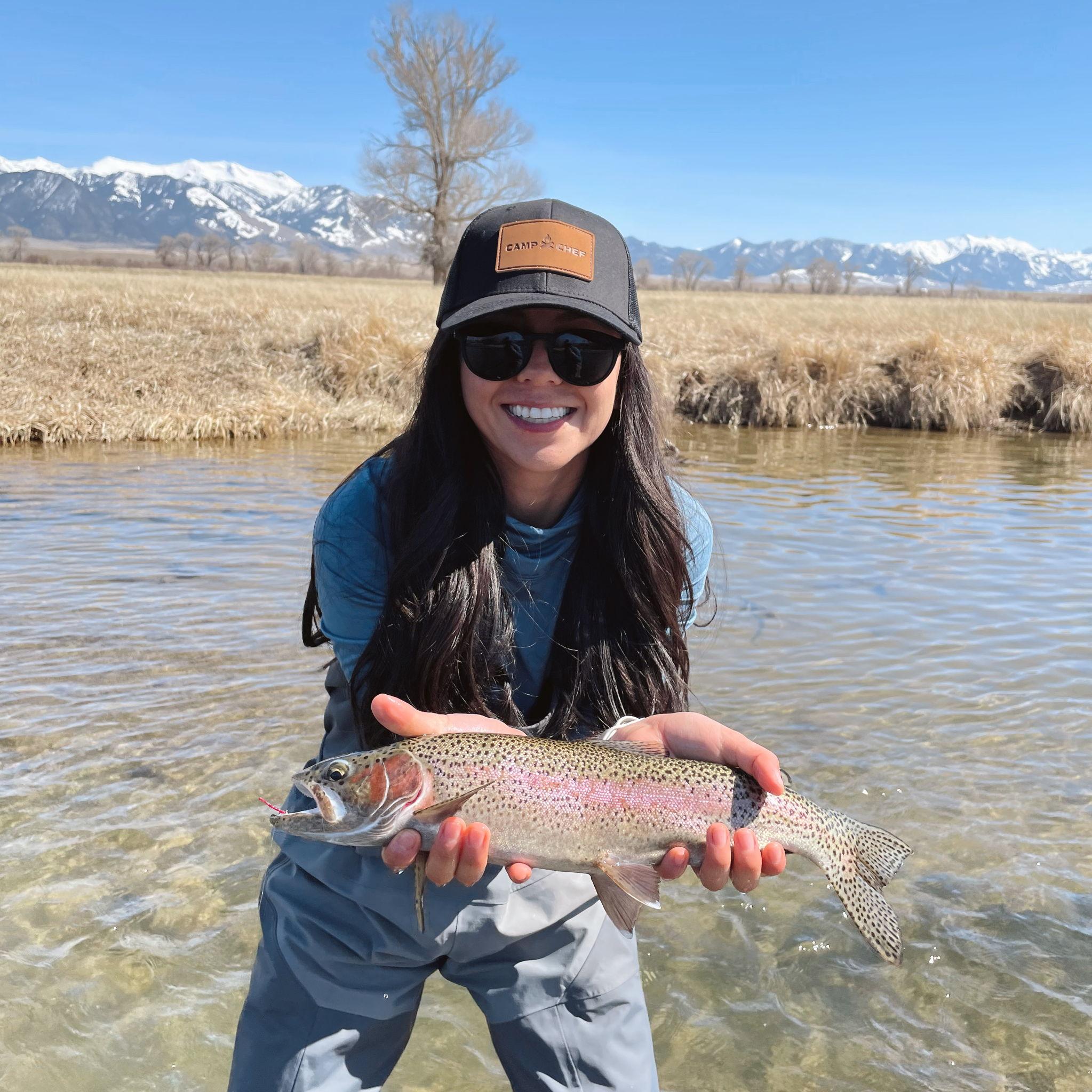 April 6th 2025– Austen and T had the absolute best fishing day floating the river. A blue bird day, sunshine and so many fish. T caught her biggest rainbow trout on this trip!