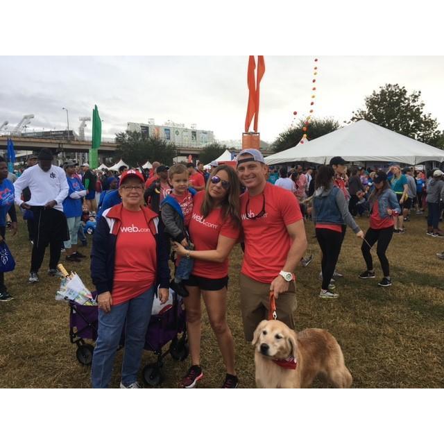 Web.com Heart Walk with the crew.