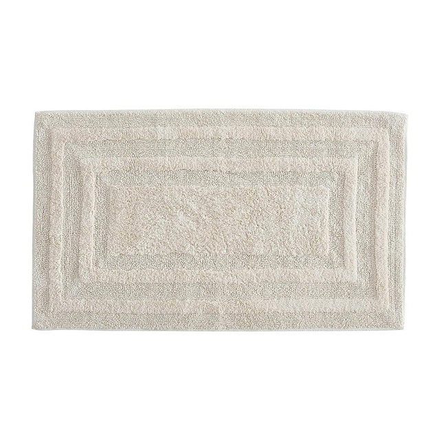 Eddie Bauer - Bathroom Rug, 100% Soft Plush Tufted Cotton Bath Rug, Highly Absorbent, Quick-Dry, and Skid-Resistant Backing (Logan Beige, 24" x 40")