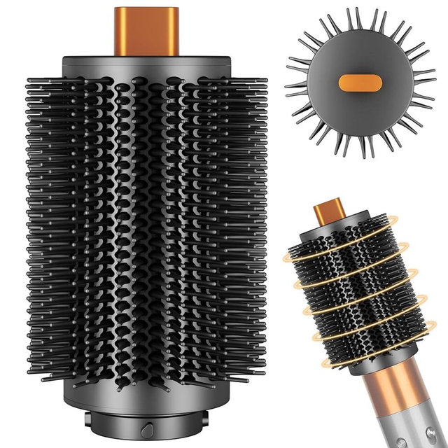 YTCHYYSK Upgraded Large Round Volumizing Brush Attachment for Dyson Airwrap HS01/05/08, Round Brush for Dyson Air wrap Accessories for Straighten Fast Dry Big Curls Add Volume