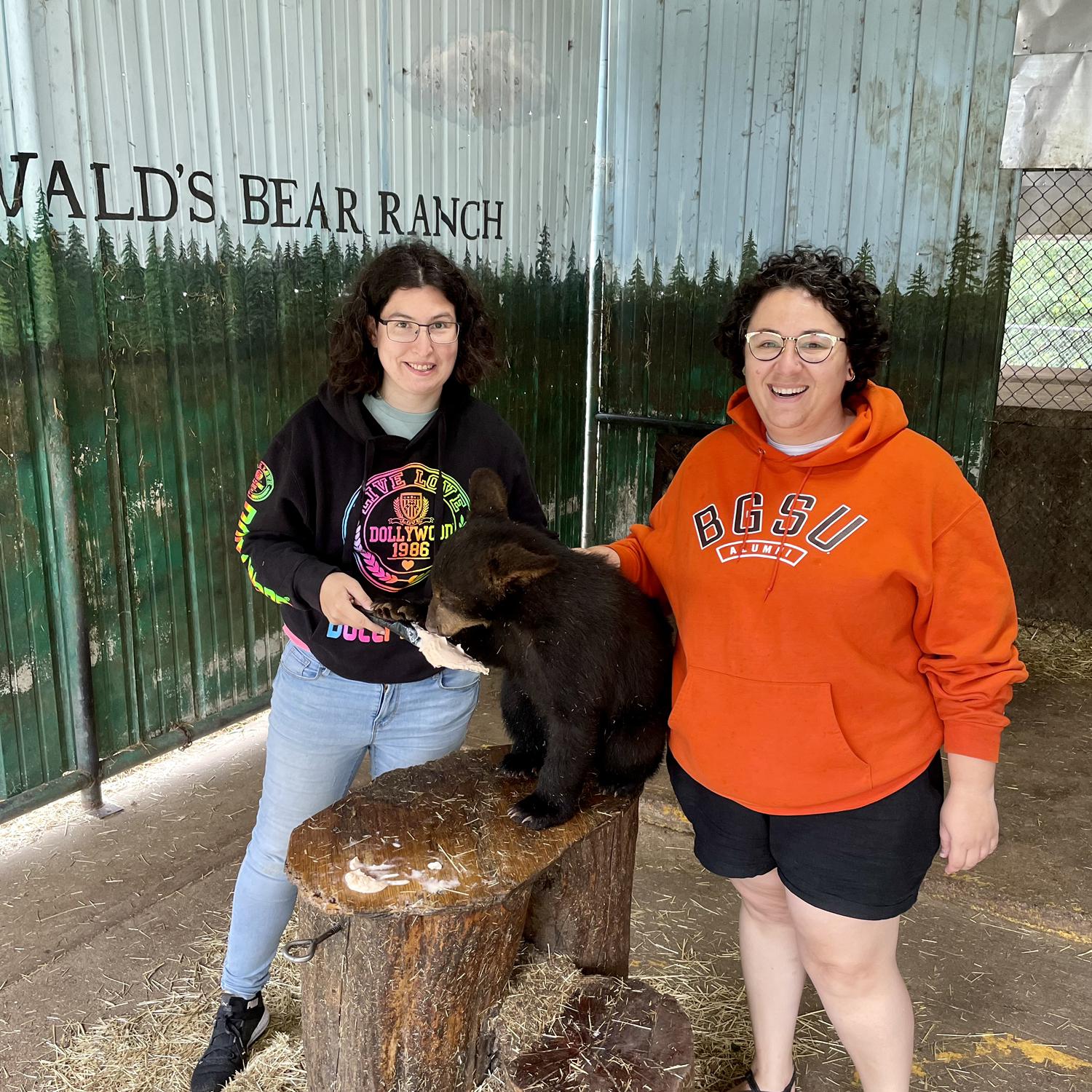 And commingling with bear cubs