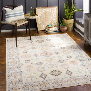 Leicester Snowflake Washable Rug