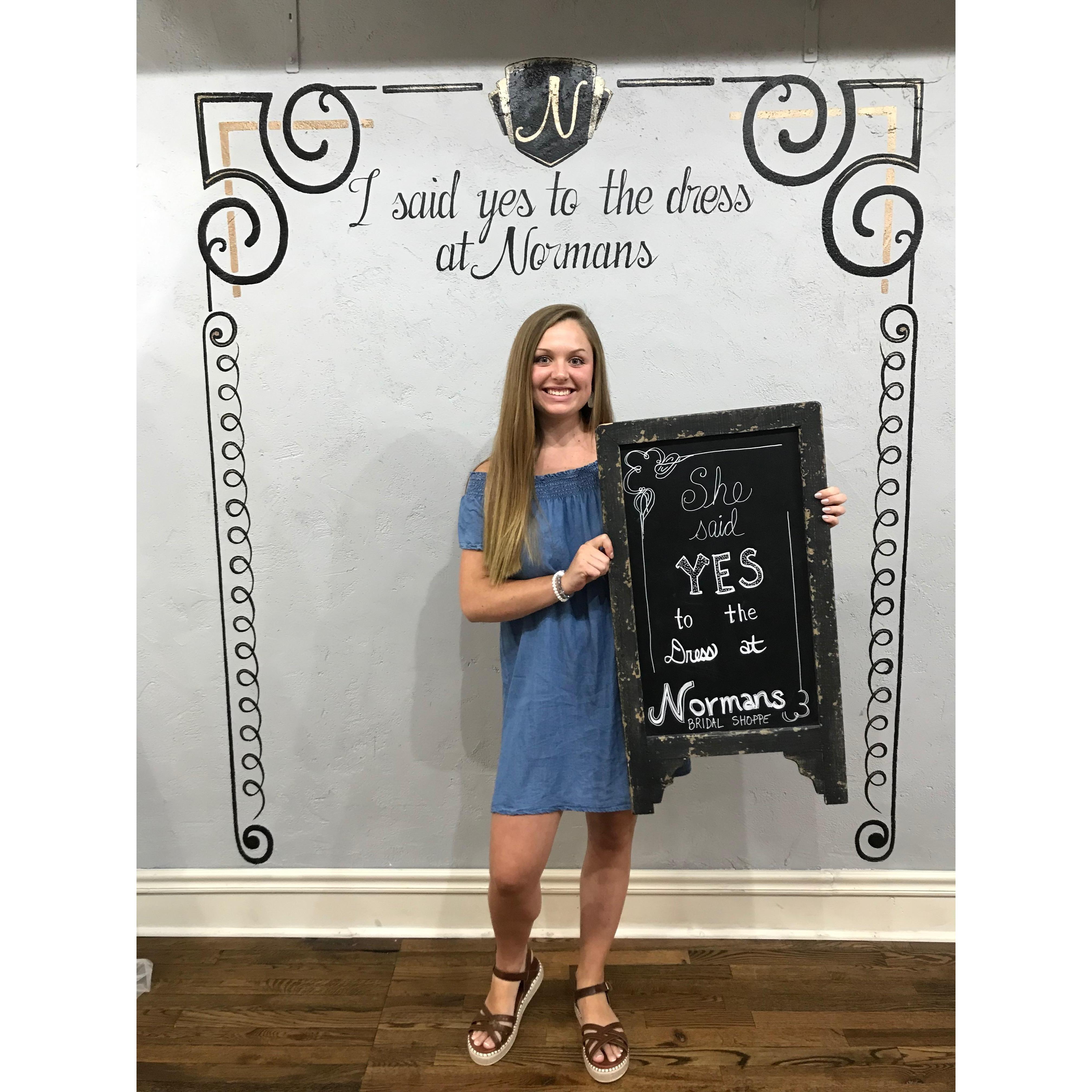I said yes to the dress!