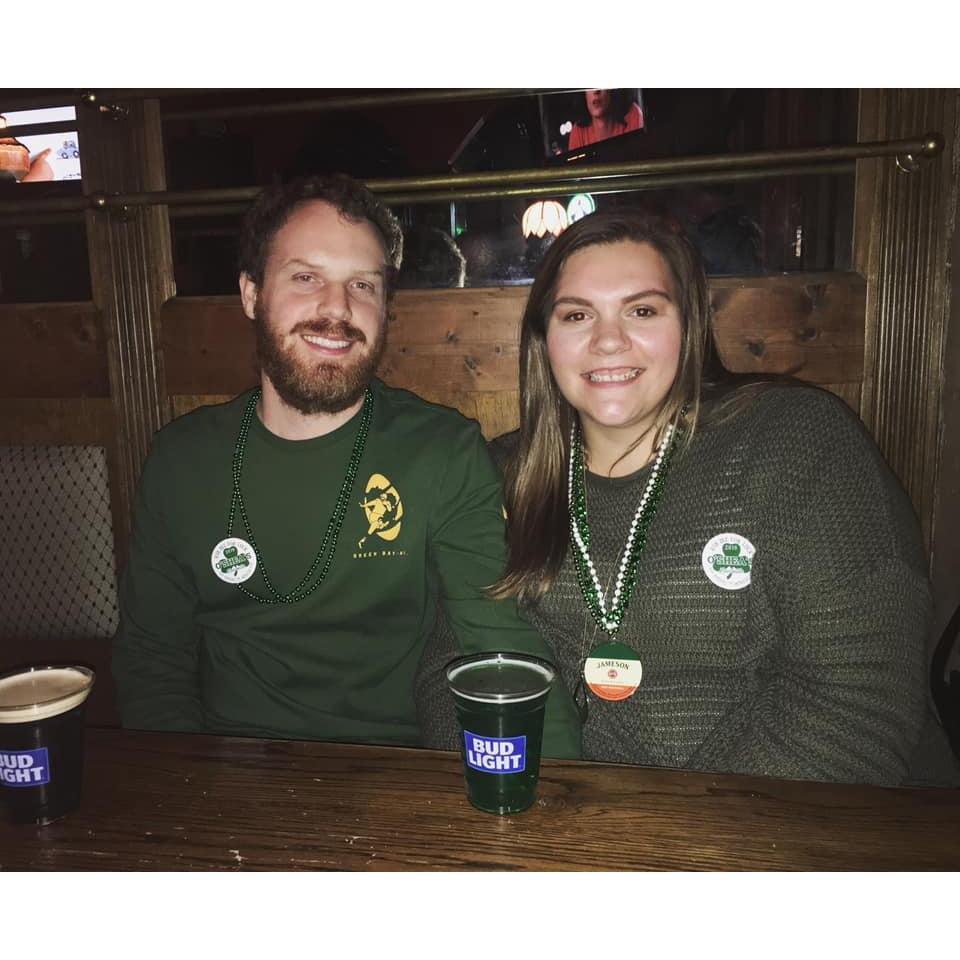 The booth where we first met on St. Paddy's Day