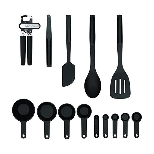 KitchenAid Universal Tool and Gadget Set, 14 Piece, Black