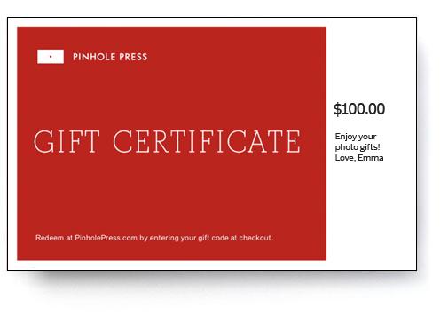 Pinhole Press Gift Certificate