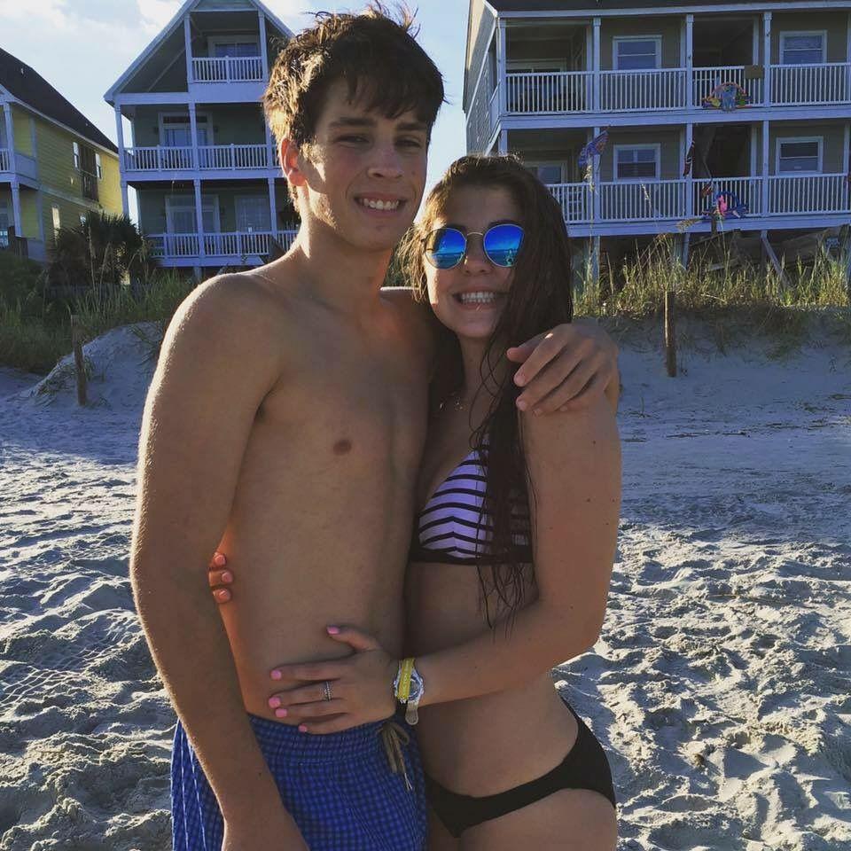 First beach trip together at Surfside, SC 2017