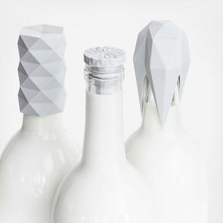 3-Piece Wine Bottle Stopper Set