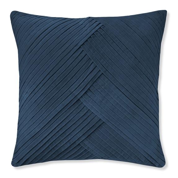 Pleated Velvet Pillow Cover, Tapestry