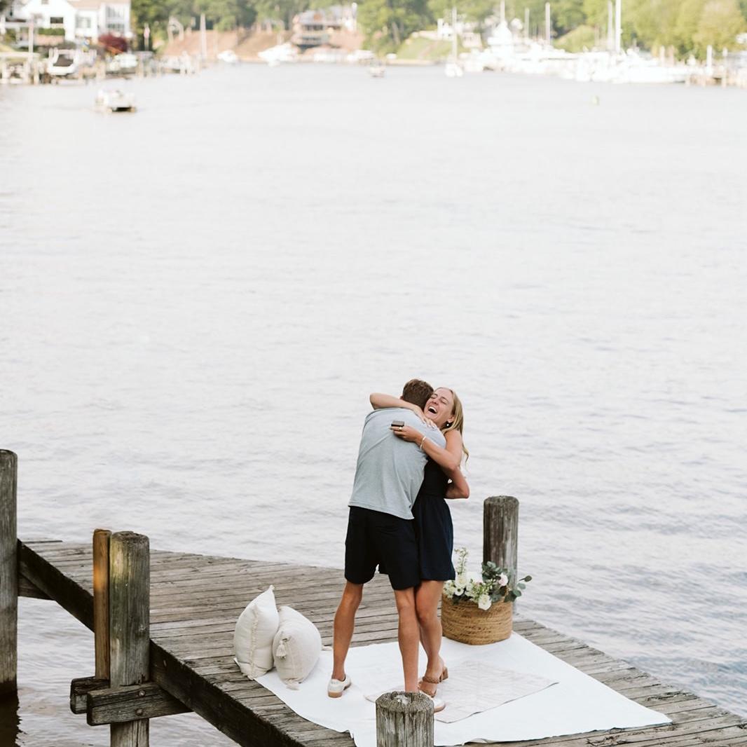 June 7, 2025 - Parker proposed!!! Best day ever!!! We celebrated with our family and friends after!!!