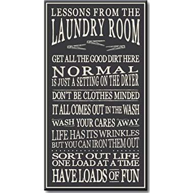 My Word! My Laundry Room - 8.5 x 16, Dark Grey with White Lettering