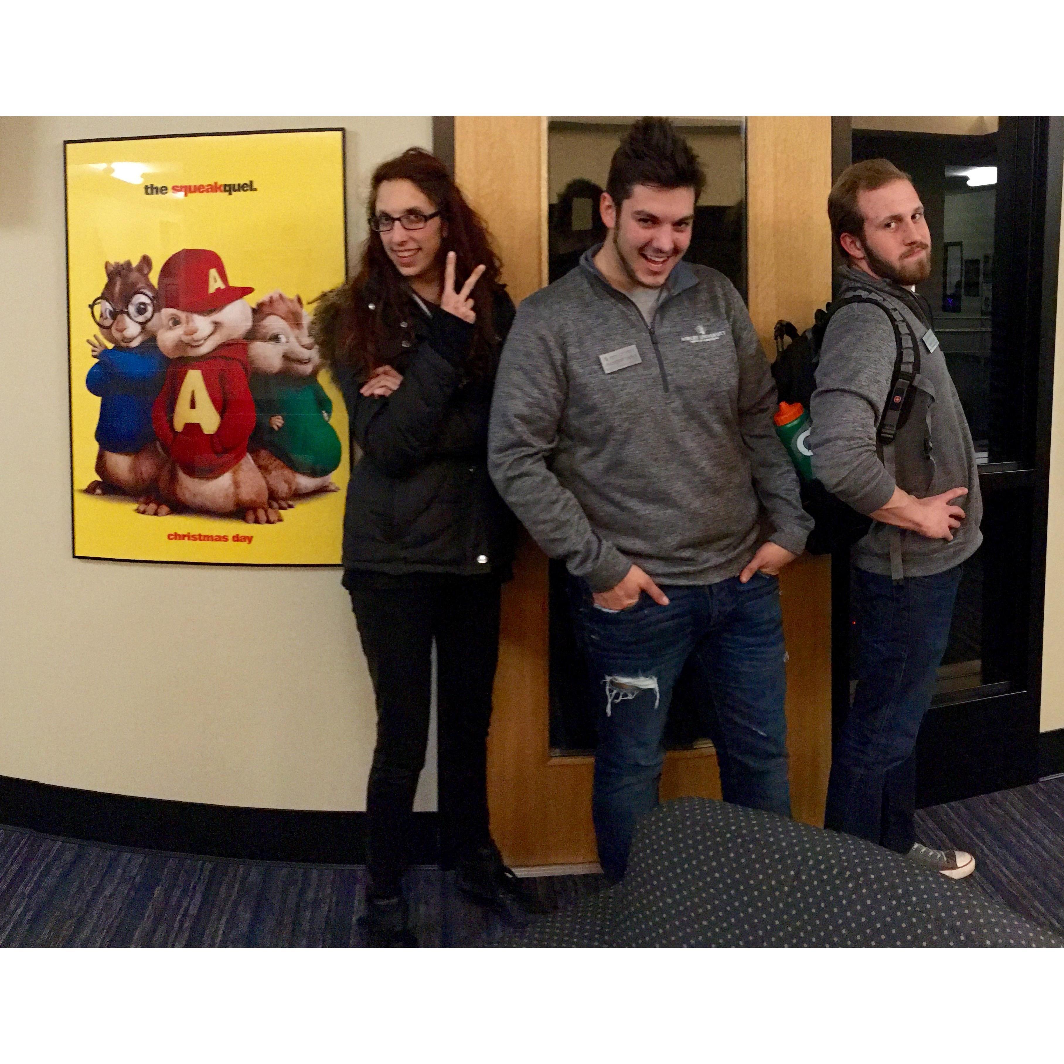 Chandler & Allison were both ambassadors at University together. Here, they're pictured with Chandler's best friend, Tommy.