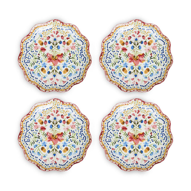 Juliska Sofia Side/Cocktail Plate, Set of 4
