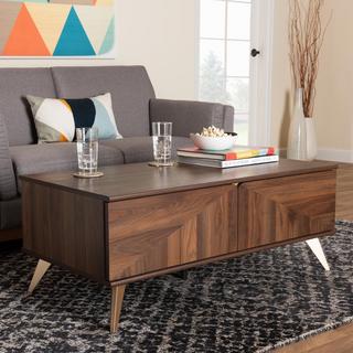 Graceland Mid-Century Modern 2-Drawer Coffee Table