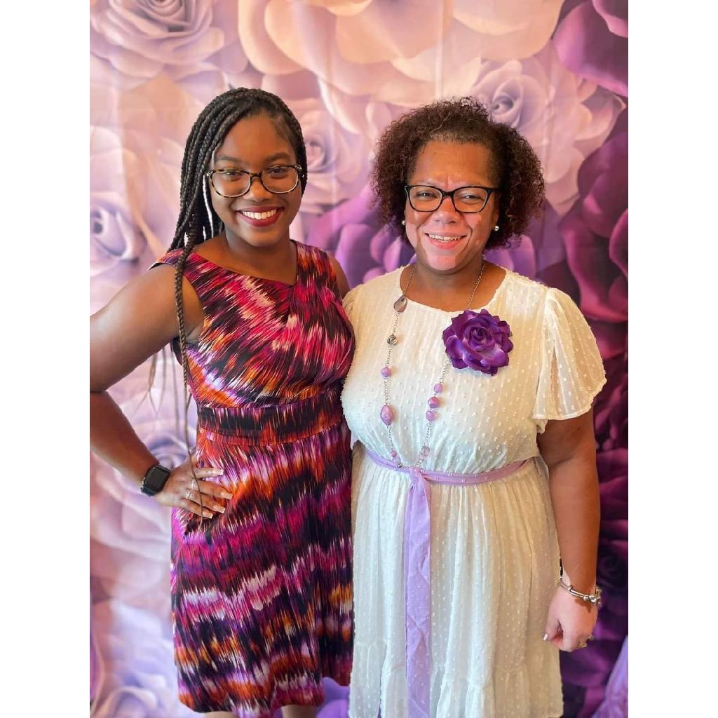 Takisha and Destini enjoying church together!