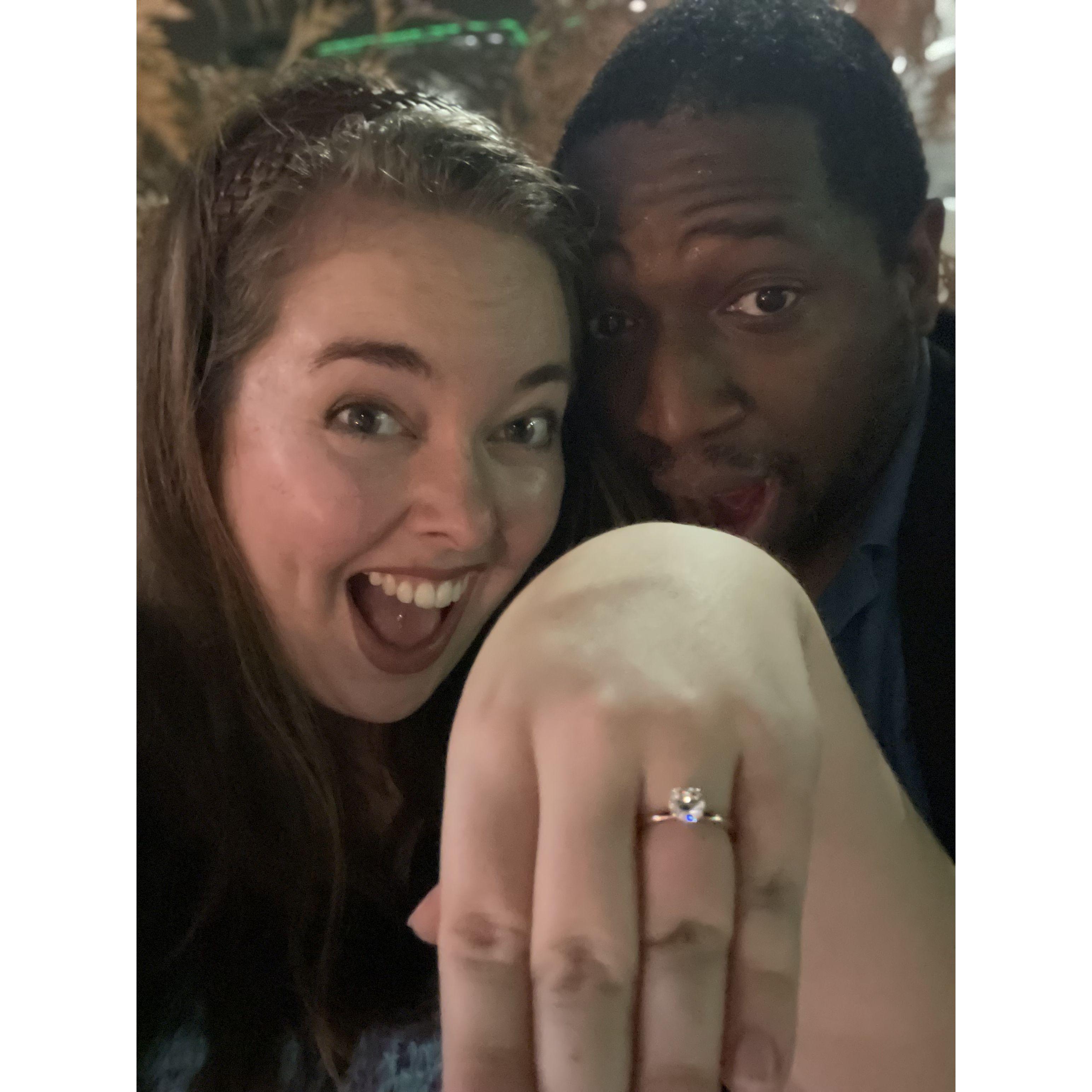 He asked, and she said yes!