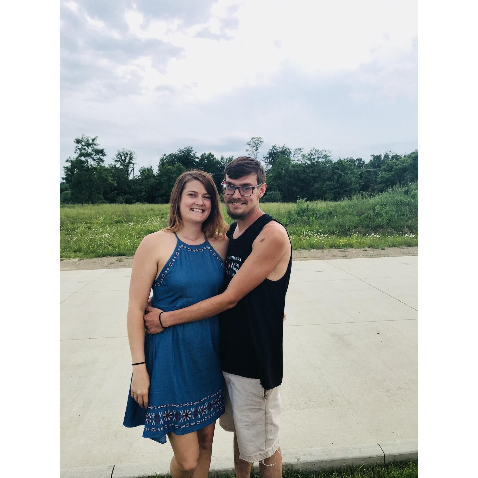 The day he popped the question!