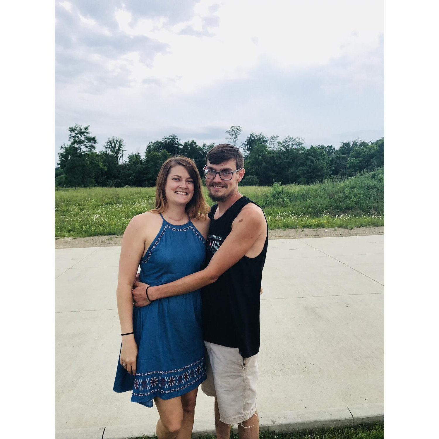 The day he popped the question!