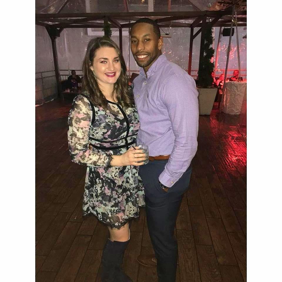 Our first picture together & first time out together with friends.
