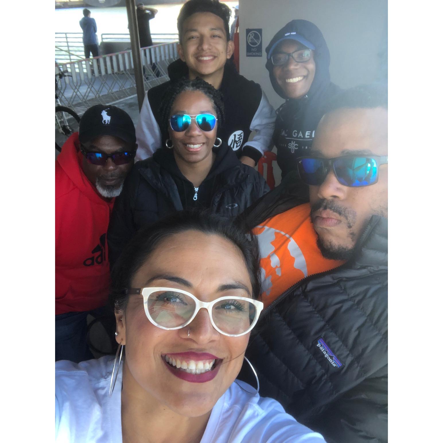 on the ferry boat to San francisco