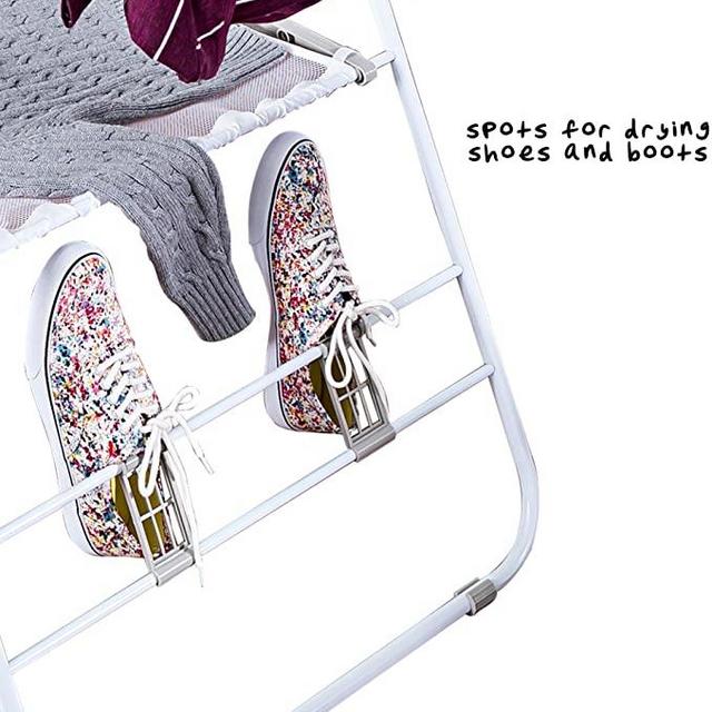 Honey-Can-Do Heavy Duty Gullwing Drying Rack, White Metal