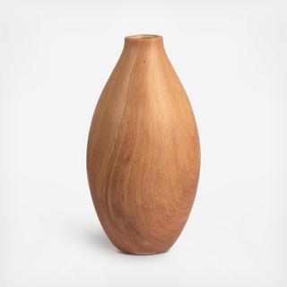 Hand-Painted Ceramic Faux Chestnut Grain Vase