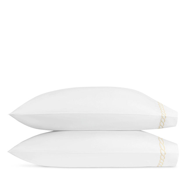 Matouk Classic Chain King Pillow Case, Pair