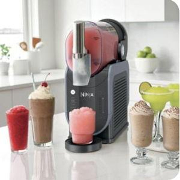 Ninja SLUSHi Professional Frozen Drink Maker with RapidChill Technology, 88 oz. Frozen Drink & Slushie Machine, 5 Preset Programs, Frozen Margaritas, Frappés, and More, Premium Accents, Black, FS301