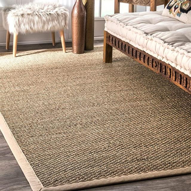 nuLOOM Elijah Seagrass Natural Area Rug, 8' x 10', Beige