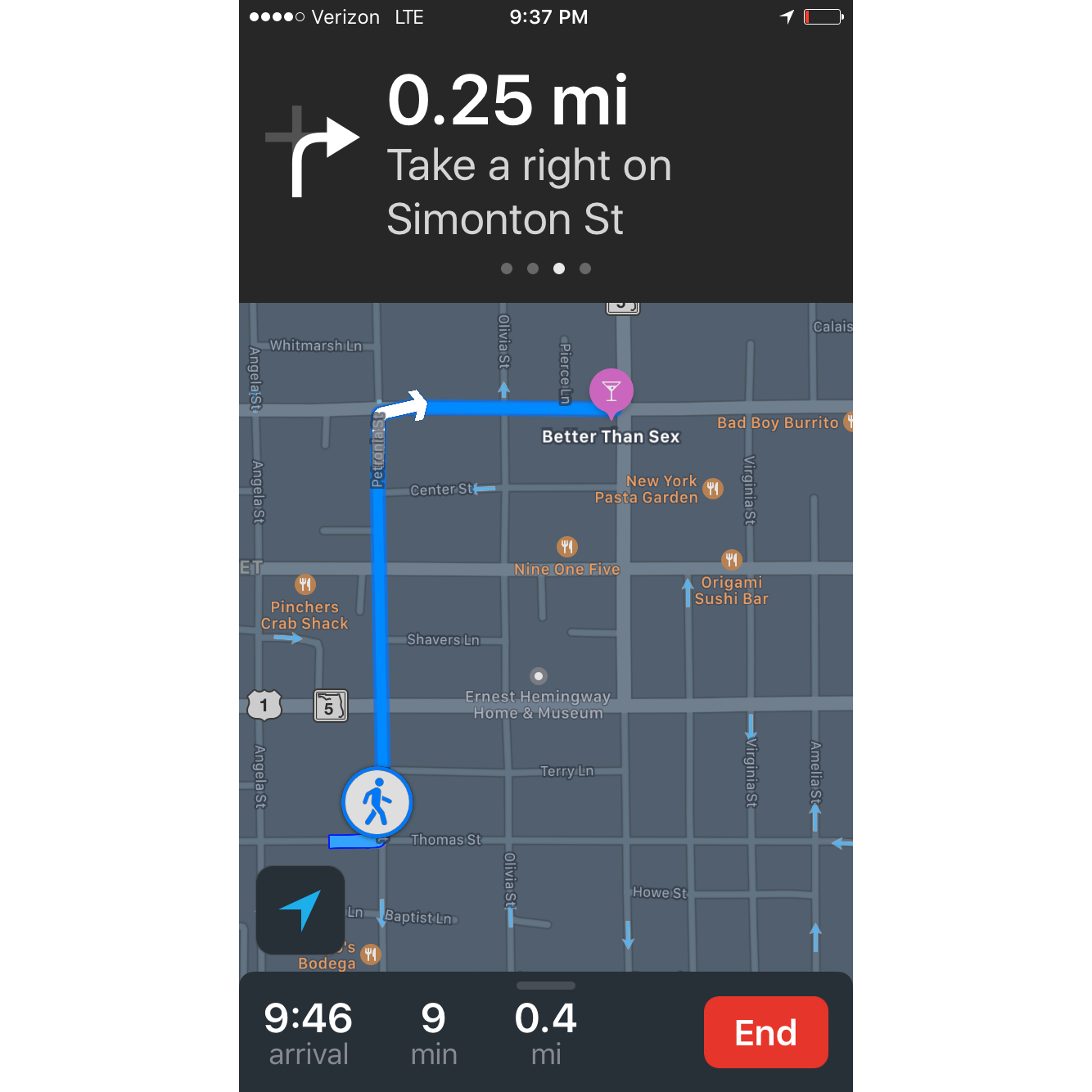 On our way just for desert!
