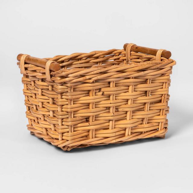 Woven Basket with Rattan Handles - Threshold™
