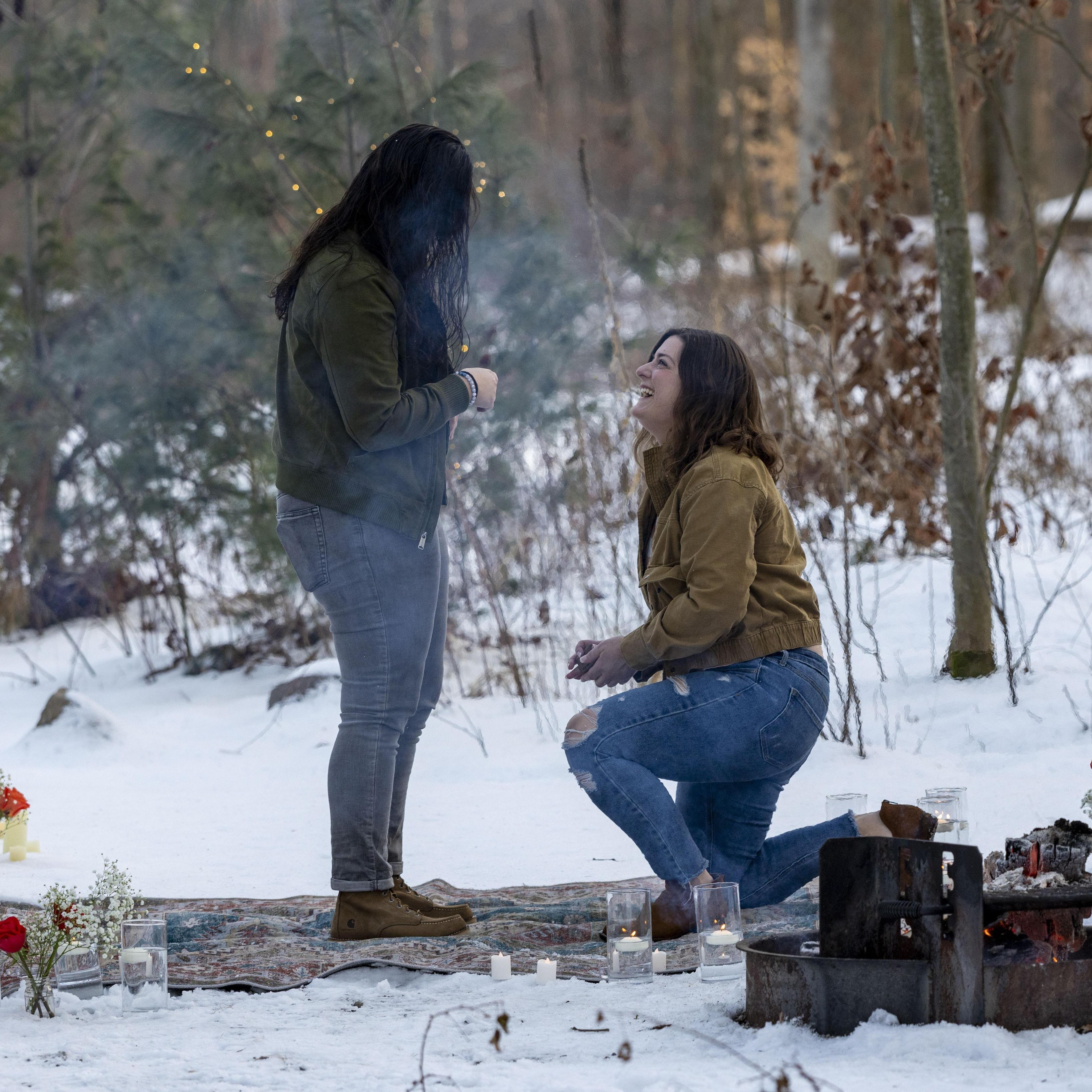 Lindsay proposes to Kennedy