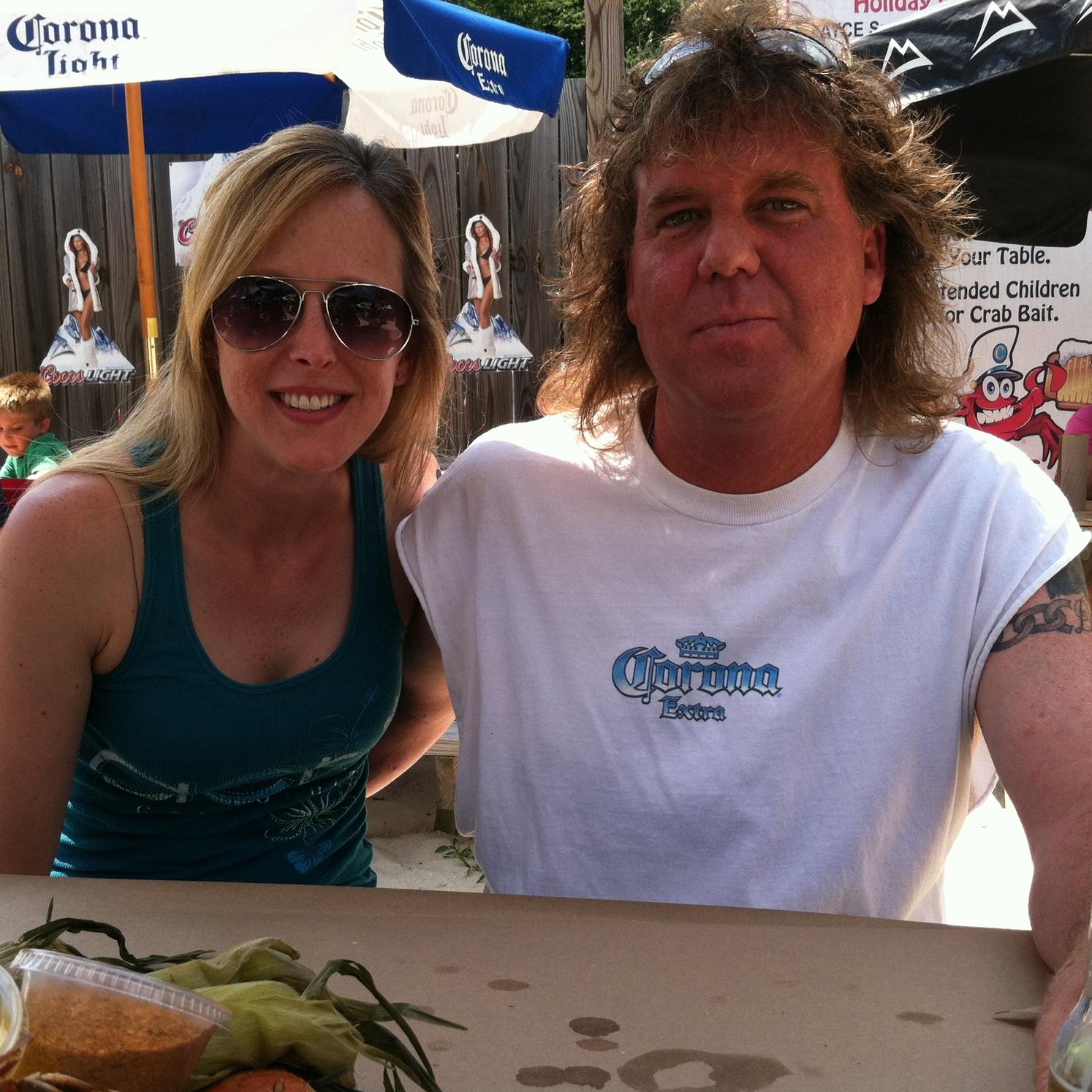 Chris’ Crab shack in northeast Maryland. Our summer go to for crabs.