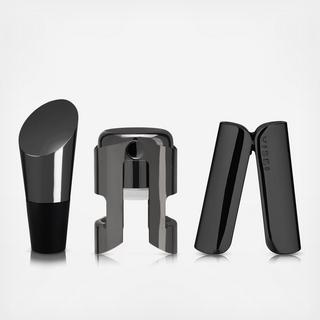 Warren 3-Piece Gunmetal Wine Set