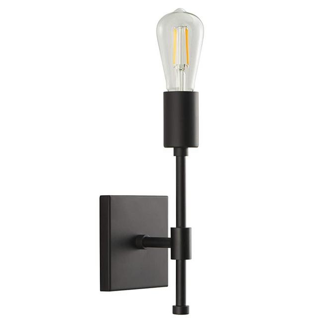 Berbella Black Wall Sconce Lighting Fixture - Farmhouse Modern Sconce Bathroom Single Light with LED Edison Bulb Included