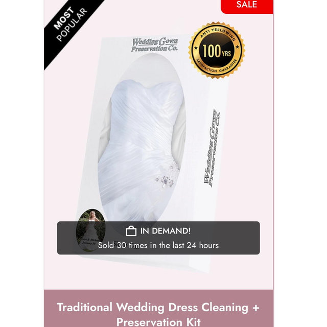Wedding Dress Cleaning, Restoration and Preservation Services