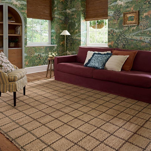 Loloi Chris Loves Julia Fletcher Collection FLE-01 Natural/Brown 7'-9" x 9'-9", .37" Pile Height, Area Rug
