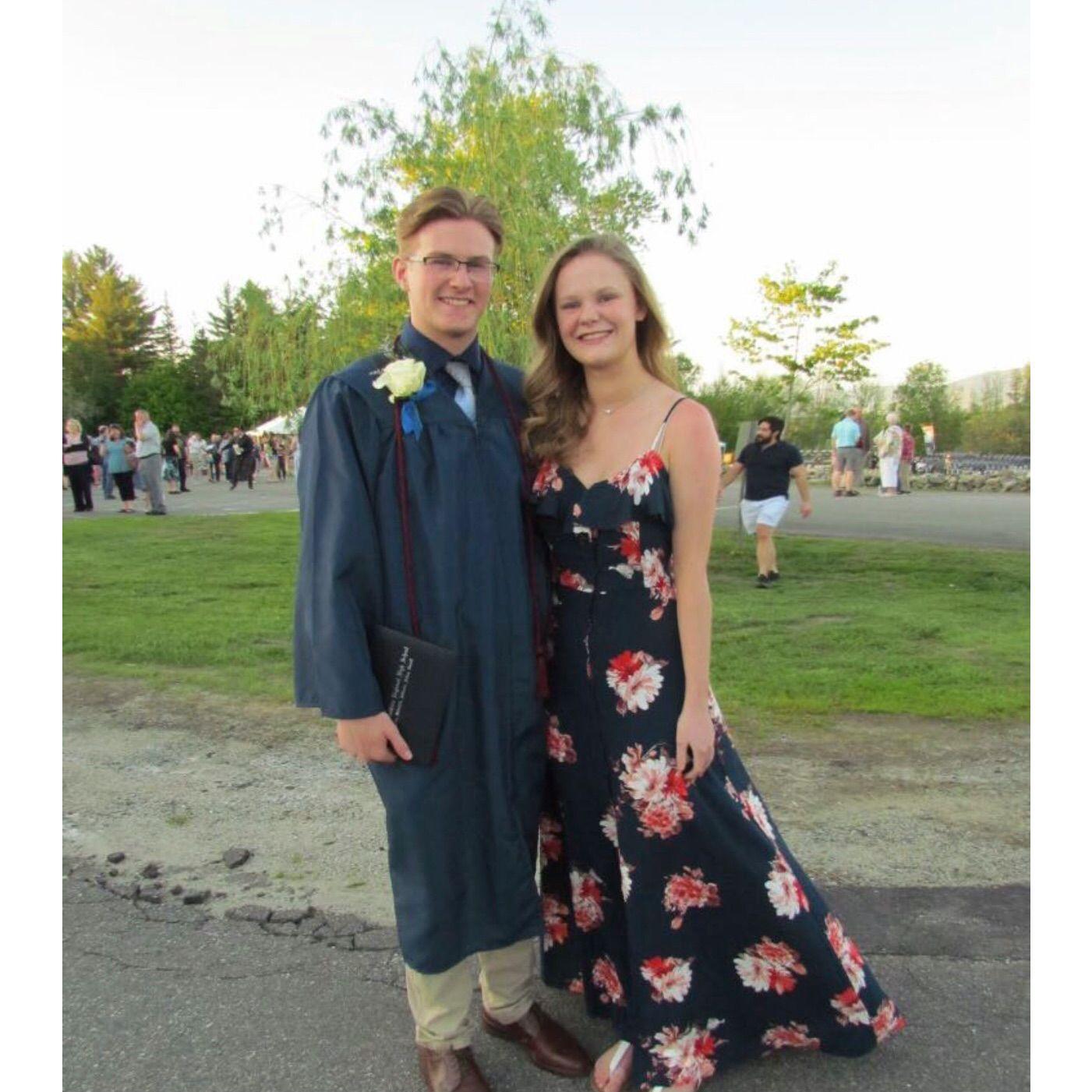 Hunter's high school graduation