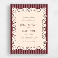 Red Wedding Save the Date - Imogen Portrait