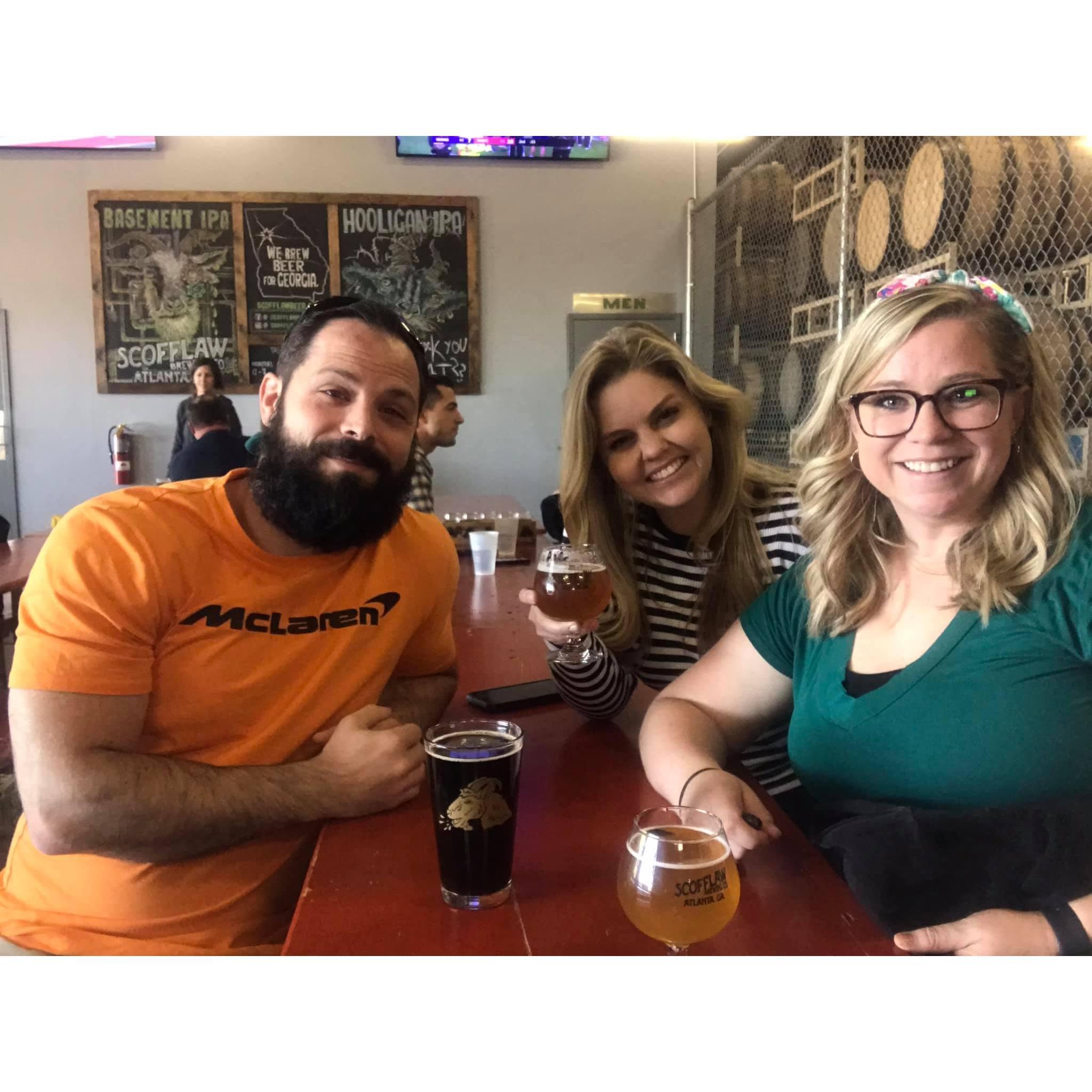 Scofflaw Brewery with Madeline de Almeida in Atlanta, Ga.