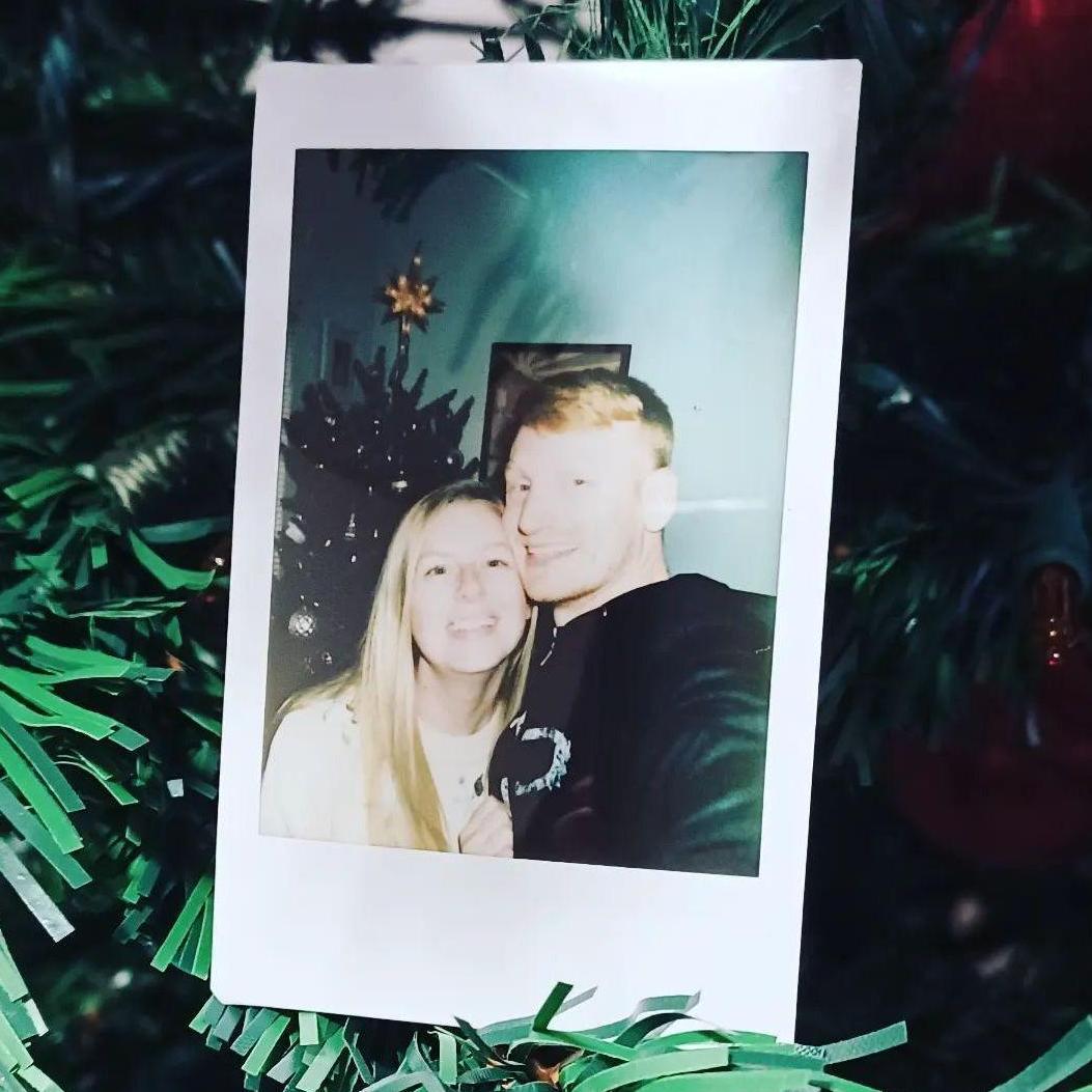 Cherishing our first Christmas together with polaroid pictures!