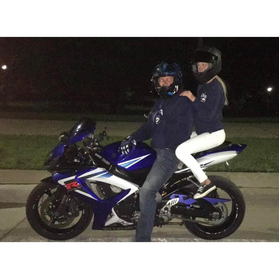 Our very first ride and picture together