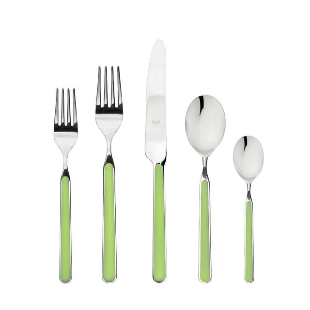 Fantasia Flatware, 5-Piece, Acid Green