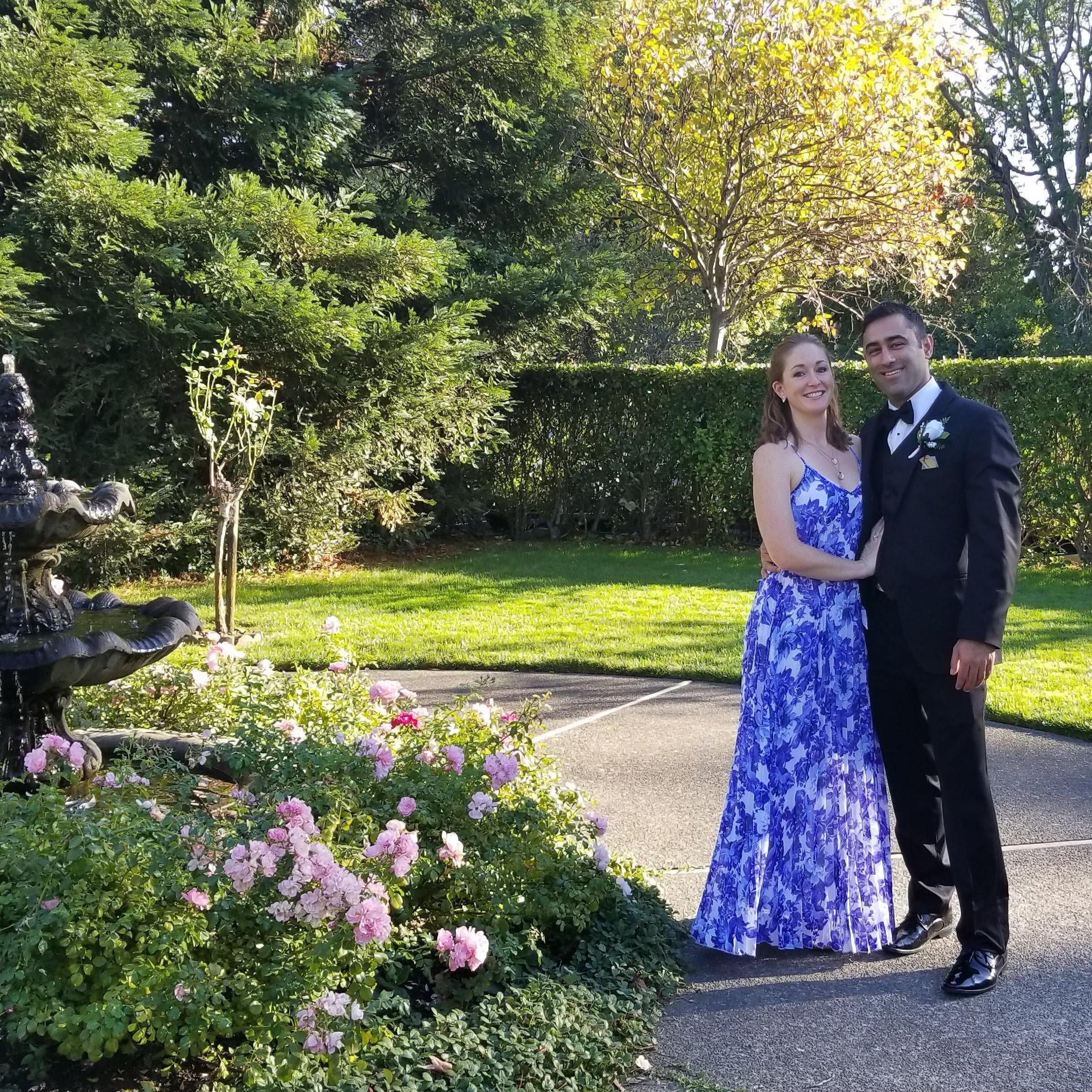 Enjoying a beautiful day in Napa...the smoke from the Napa fires threatened Sam's wedding, but cleared out just in time to make way for the beautiful ceremony!