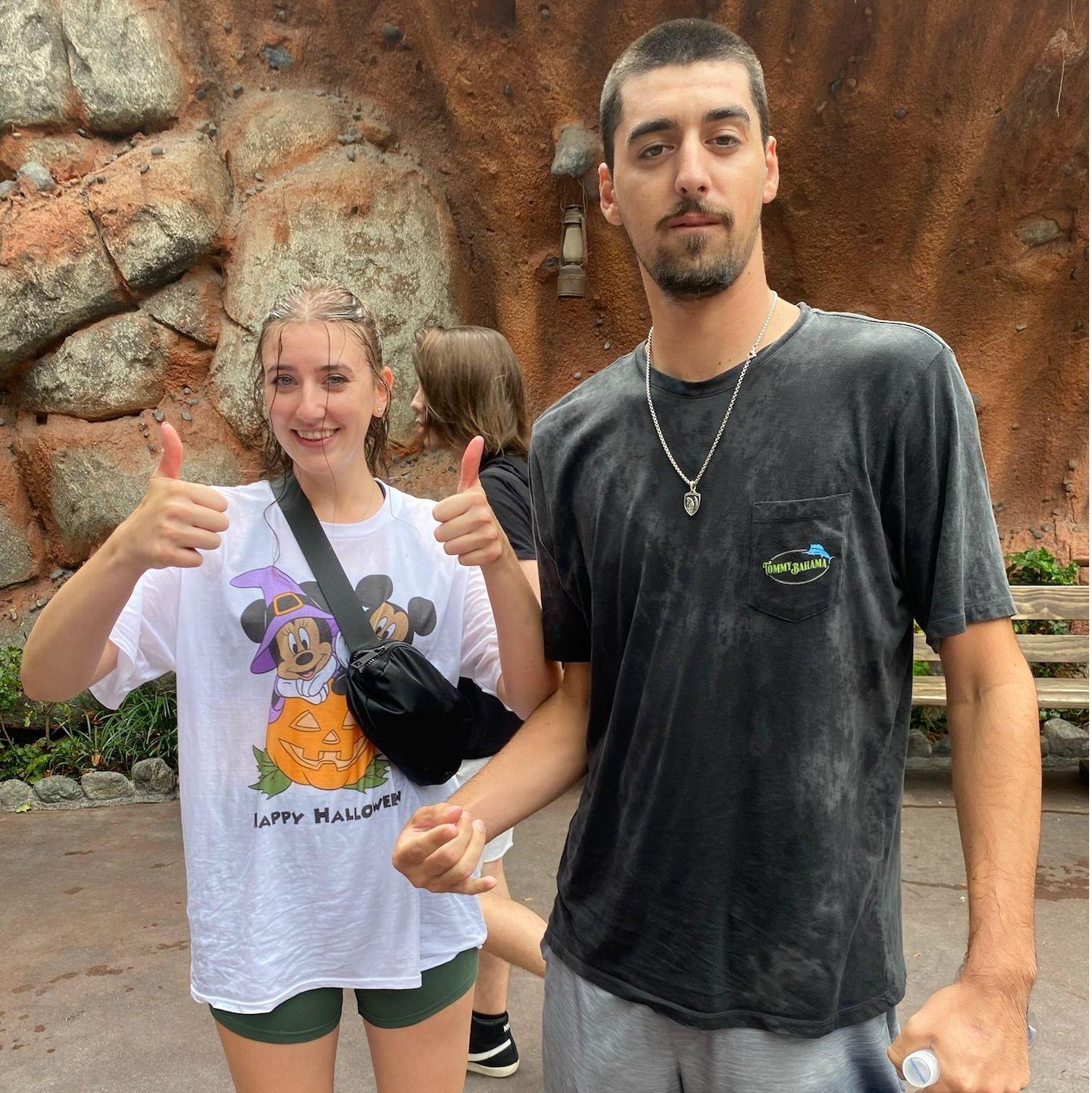 our first trip to disneyland together