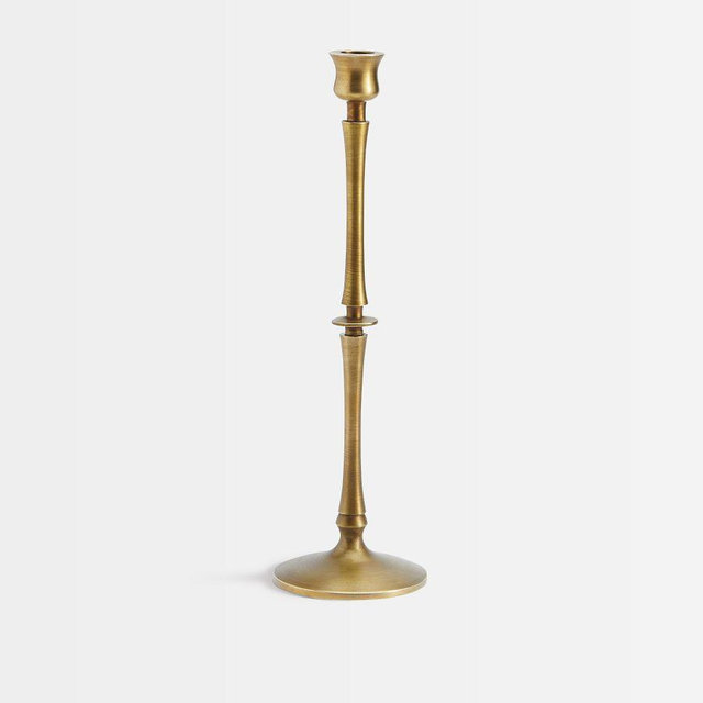 Booker Candleholders, Xl Taper, Brass