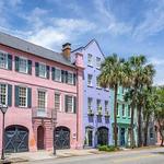 Rainbow Row & Pineapple Fountain