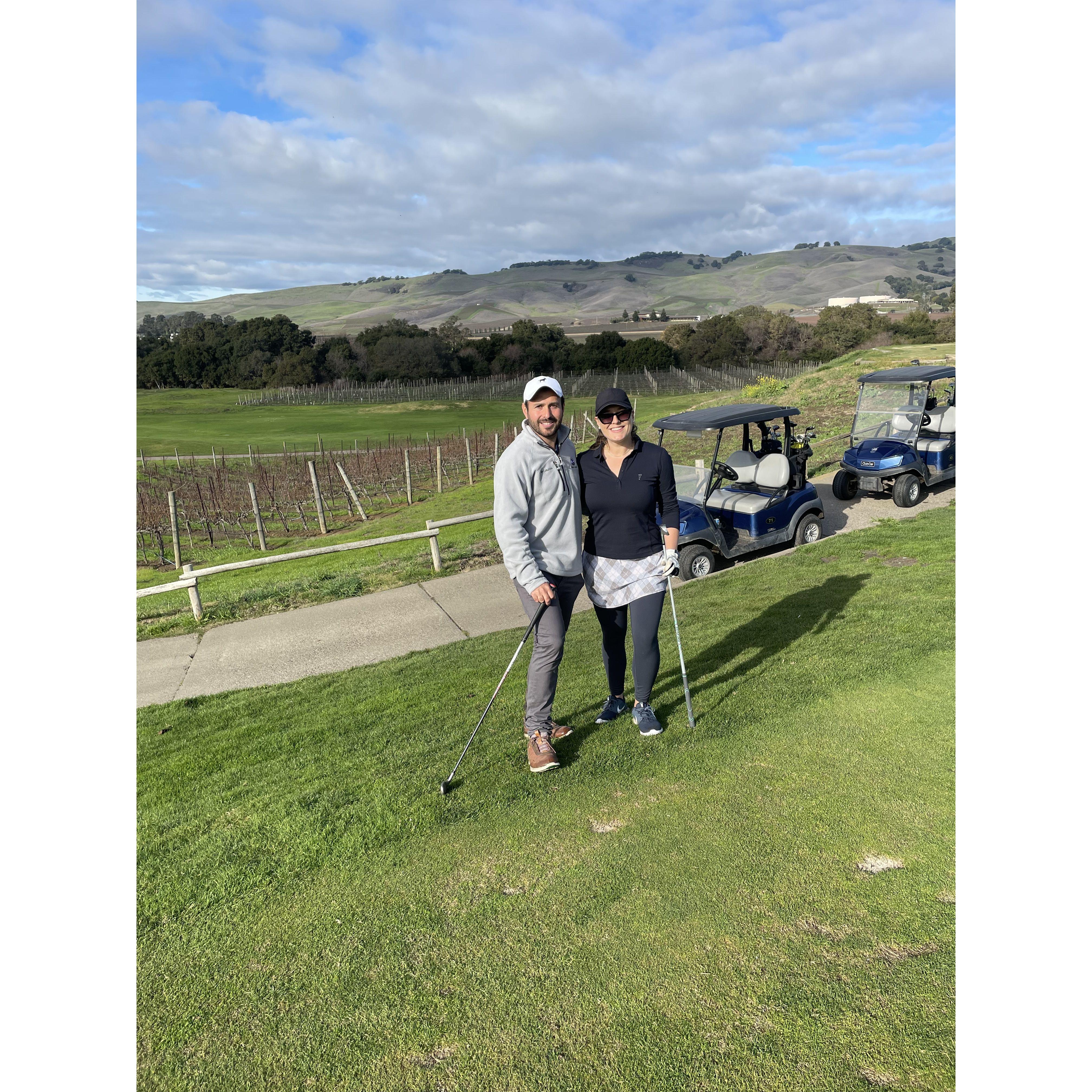 Golfing in Napa