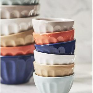 The Latte Stoneware Nut Bowls, Assorted Set of 6: Amelie Edition