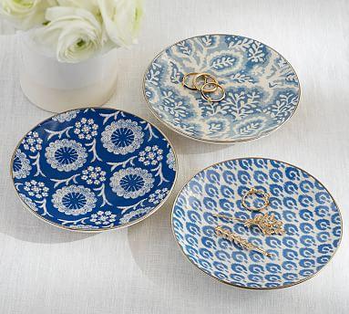 Ana Medallion Trinket Tray, Set of 3